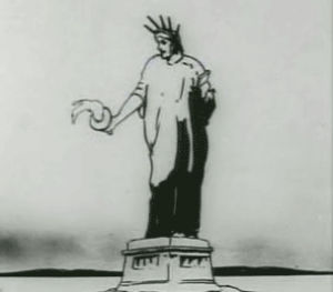 tec,animation,fire,nyc,new york,liberty,statue of liberty,sampled,lady liberty