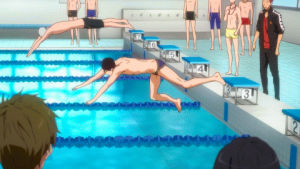 fail,free,swimming anime