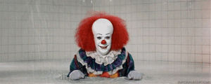 pennywise,it,clown,reaction,tim curry