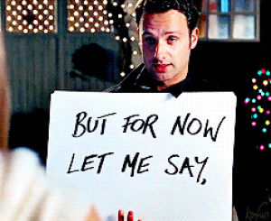 love,film,love actually,andrew lincoln,love quotes,that kid is judging her so hard