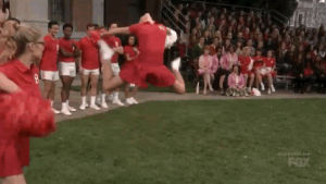 cheerleader,excited,jumping,cheer,grease live