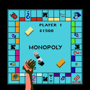 GIF monopoly, brobrain, gaming, best animated GIFs game, nes, sculptured software, 1991, free download 