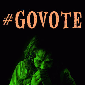 the exorcist,exorcist,halloween,go vote,govote,zackery stover,vota