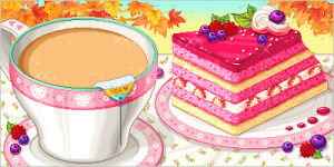tea,cake,pixel,pixel art,food,kawaii,yummy,sweets