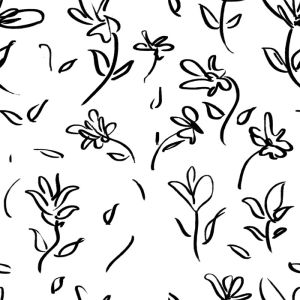 spring,abstract,pattern,flowers,plant,black and white,nature,interesting,doodle,seamless,repeat,peaceful,denyse mitterhofer