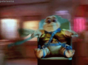 baby sinclair,dinosaurs,spinning