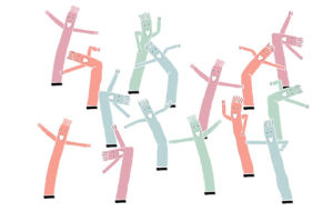 tubeman,air dancer,tube man,dance,happy,excited,thoka maer,illustration