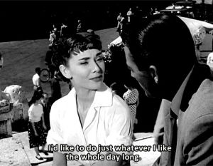 breakfast at tiffanys,beauty,freedom,roman holiday,ladylike,one day,audrey,summer,audrey hepburn,old hollywood,classic movies,classy,how to steal a million,trevi fountain,holiday,hepburn,sabrina,old movies