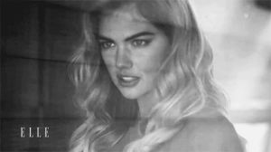 lovey,pinup,kate upton,black and white,beauty,photoshoot,classy,elle,fashion model,janet