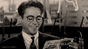 black and white,smiling,robert downey jr,eyebrows