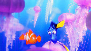 jellyfish,procurando nemo,disney,scared,pixar,finding nemo,disney pixar,dory,marlin,cartoons comics