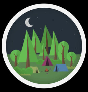 forest,flat design,animation,night,graphic design,wind,trees,woods,breeze