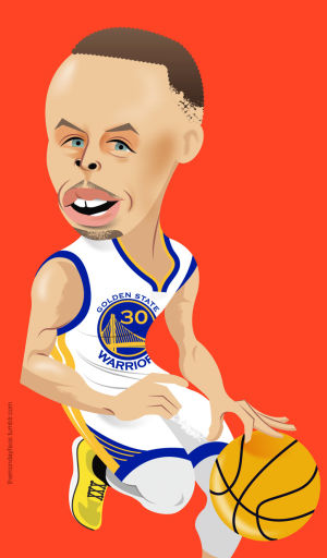 illustration,champion,sports,nba,2015,warriors,stephen curry,curry,30,gsw,golden state,riley curry,caricature,nbafinals