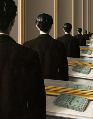 repetition,mirror,magritte,again,rene magritte,painting,art,eternal,recursion,copy,art gallery,not to be reproduced,selfie,repeat,copyright,infinite,infinity,exhibition,reflection,poe,konczakowski,copycat