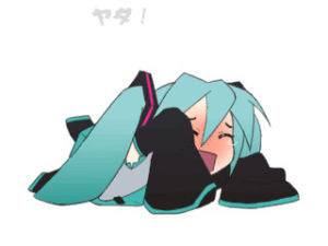 miku hatsune,crying,no way,bawww,and now its gone,i never took it off