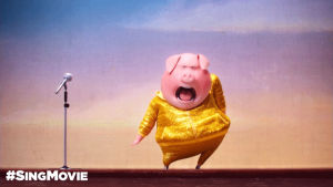 sing,pig,fun,sing movie,dance,excited,shimmy