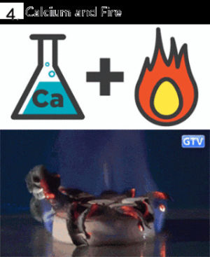 reaction,fire,chemistry,calcium