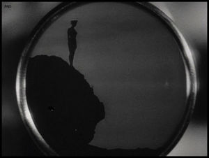 rita hayworth,diving,telescope,black and white,film,vintage,orson welles,1947