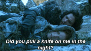 ygritte,game of thrones,jon snow,02x07,beyond the wall