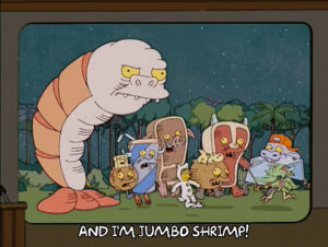 jumbo shrimp,episode 2,show,scared,season 17,frightened,17x02