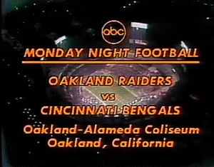 cincinnati bengals,oakland raiders,1976,monday night football,its okay to be uncomfortable its okay to question yourself in this process