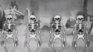 spooky scary skeletons,halloween,goth,skeleton war,spoopy,black and white,tumblr,grunge,skeleton,spooky,pastel goth,b and w,spooky shit,skeleton rave