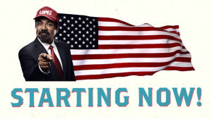 american flag,tv,television,usa,donald trump,america,tv land,flag,lopez,united states,george lopez,lopez on tv land,flag waving,flag wave,starting now
