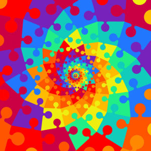 rainbow,puzzle,color,geometry,rgb,spiral,loop,game,tessellation,colorful,golden ratio,infinite,konczakowski,fill,math,pattern,board,geometric,fractal,infinity,problem,piece,puzzled,multicolor,jigsaw,kinder