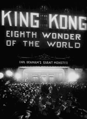 king kong,movies,film,vintage,people,cinema,old,chaos