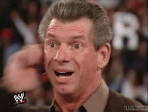 wrestling,vince mcmahon,confused,catches,worried,girlfriend,front,lie,bestfriends