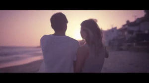 holding hands,icon network,beach,walk,sunset