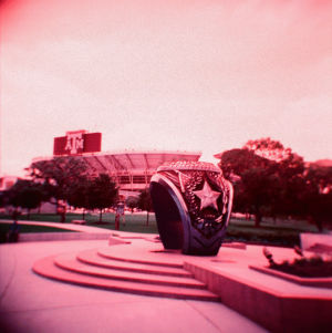 texas aggies,tamu,3d,pink,star,texas,sculpture,texas am,aggies,aggie,college station,kyle field,aggieland,putanaggieringonit,lomochrome turquoise,12 foot class ring,class ring,aggie ring,haynes ring plaza