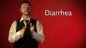 diarrhea,sign language,asl,sign with robert,deaf,american sign language,swr