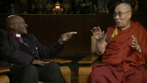 dalai lama,cute,reactions,laughing,joy,bff,best friends,cracking up,the joy experiment,desmond tutu,c ya