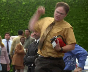 yes,cheering,the office,dwight schrute,happy,excited