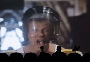 mst3k,space mutiny,reb brown,horror,scared,shocked,yelling,ughfat,stripped,windsurfers