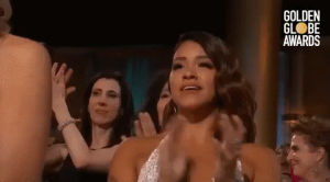 clapping,applause,clap,golden globes,latino,latina,gina rodriguez,golden globes 2017,latinx,latina women