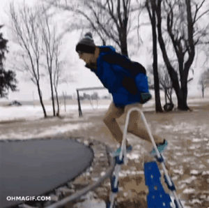 ouch,winter,jumping,ice,trampolines