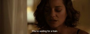 movie,film,train,quote,inception,marion cotillard,youre waiting for a train