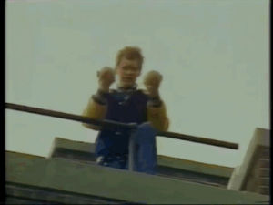80s,david letterman,melon,throwing off roof