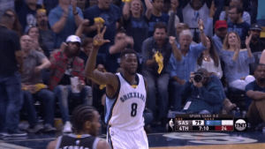 memphis grizzlies,basketball,nba,excited,playoffs,nba playoffs,2017 nba playoffs,jlange,3 pointer