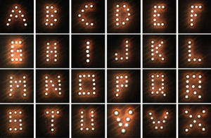 alphabet,lights,lilacina
