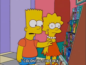 bart simpson,lisa simpson,episode 13,season 14,confused,curious,14x13,indifferent