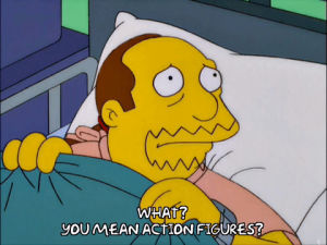 episode 11,excited,season 12,hospital,comic book guy,12x11,action figures