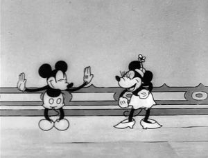 mickey mouse,happy,minnie mouse,disney,dancing,vintage,joy