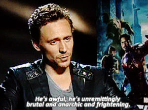 interview,tom hiddleston,loki,13,you are probably the only one in the planet who did that