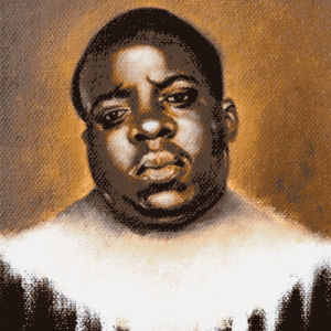 biggie smalls,art,hip hop,big,jay z,snoop dogg,ice cube,the roots,ludacris,tupac shakur,rick ross,action bronson,nwa,notorious,missy elliot,eazy e,odb,wu tang,lauryn hill,mf doom,tribe called quest,uestlove