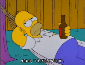 homer simpson,beer,relaxed,season 4,episode 15,drunk,4x15