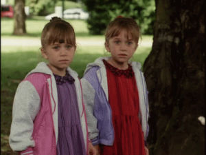 mary kate olsen,ashley olsen,mary kate and ashley,olsen twins,90s,1990s,1993,double double toil and trouble,early 90s,young olsen twins,brokered conventions,tony pettway,is this funny,i find most things funny these days