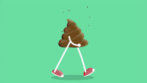 Funny Gif & Animated Gif Images : turd,poop,animation,2d,shit,walk cycl...